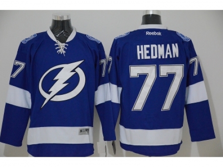 NHL Tampa Bay Lightning #77 HEDMAN blue Jerseys