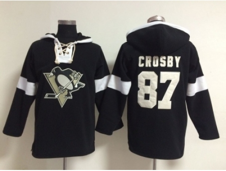 NHL Pittsburgh Penguins #87 Sidney Crosby black jerseys[pullover hooded sweatshirt]