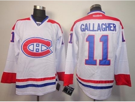 Montreal Canadiens 11 Brendan Gallagher White NHL Jerseys