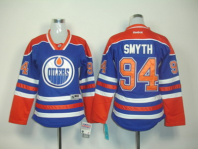 women Edmonton Oilers #94 smyth IT.BLUE jerseys