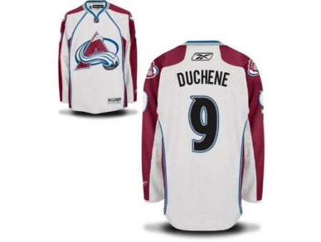 Colorado Avalanche 9 Matt Duchene White NHL Jerseys