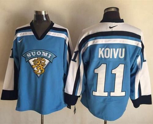 Canadiens #11 Saku Koivu Light Blue Nike Throwback Stitched NHL Jersey