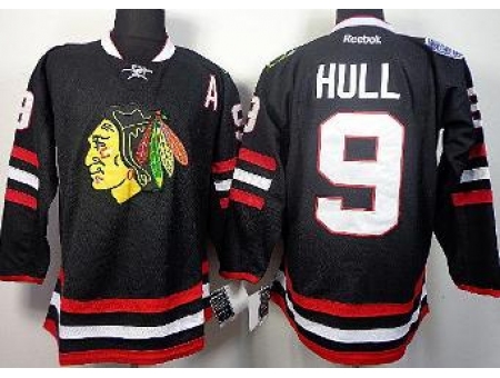 Chicago Blackhawks 9 Bobby Hull Black 2014 Stadium Series NHL Jersey