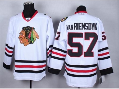 Chicago Blackhawks #57 Trevor Van Riemsdyk Whte Stitched NHL Jersey