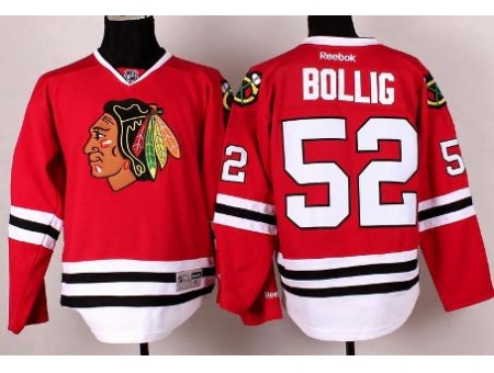 Chicago Blackhawks 52 Brandon Bollig Red NHL Jerseys