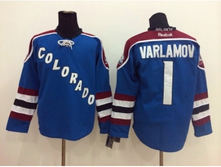 NHL Colorado Avalanche #1 varlamov Blue jerseys