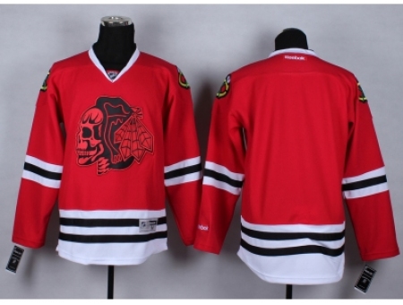 NHL chicago blackhawks blank Stitched red jersey[2014 new]