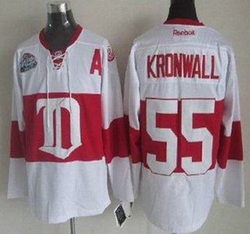 Detroit Red Wings 55 Niklas Kronwall White Winter Classic NHL Jersey