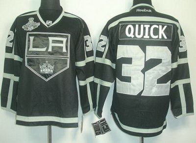 Los Angeles Kings #32 Jonathan Quick Black Ice NHL Jerseys