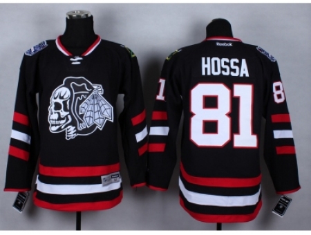 NHL Chicago Blackhawks #81 Marian Hossa Stitched black jerseys[2014 new]