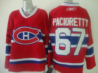 Montreal Canadiens 67 MAX PACIORETTY Premier Home Red Hockey Jerseys