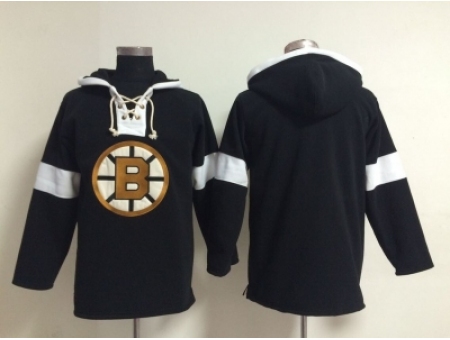 NHL Boston Bruins blank black jerseys[pullover hooded sweatshirt]