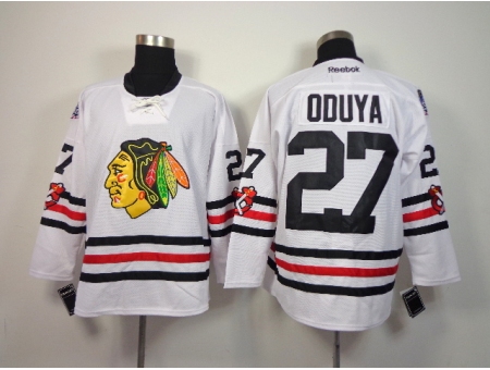 NHL Chicago Blackhawks #27 Oduya 2015 Winter Classic White Jerseys