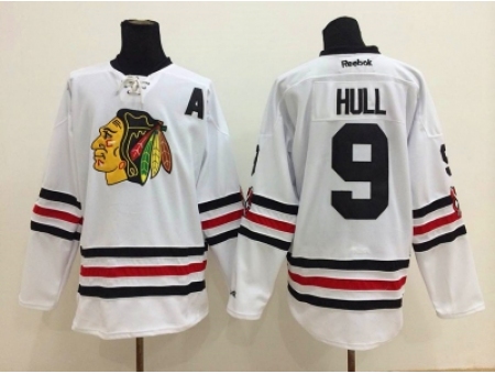 NHL Chicago Blackhawks #9 Bobby Hull 2015 Winter Classic White Jerseys