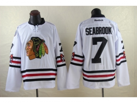 NHL chicago blackhawks #7 Brent Seabrook 2015 Winter Classic White Jerseys