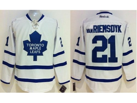 Toronto Maple Leafs 21 James Van Riemsdyk White Stitched NHL Jersey