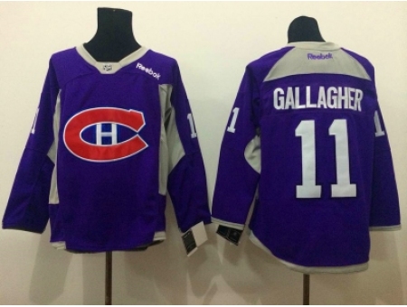 NHL Montreal Canadiens #11 gallagher purple jerseys