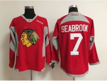 NHL chicago blackhawks #7 Brent Seabrook red jerseys