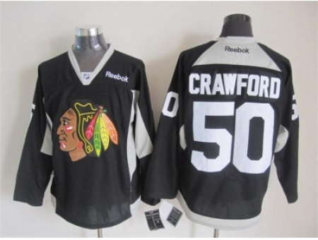 NHL Chicago Blackhawks #50 Corey Crawford black jerseys