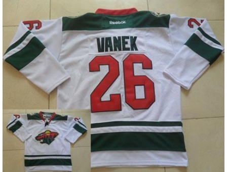 Minnesota Wild 26 Thomas Vanek White Stitched NHL Jersey