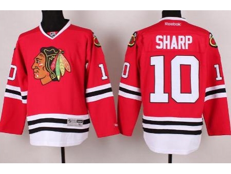 Chicago Blackhawks 10 Patrick Sharp Red NHL Jersey