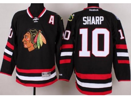 Chicago Blackhawks 10 Patrick Sharp Black 2014 Stadium Series NHL Jersey A PATCH