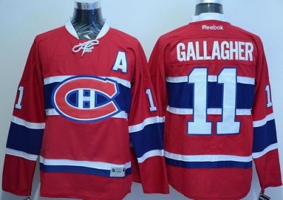 Women Montreal Canadiens #11 Brendan Gallagher Red Home Stitched NHL Jersey