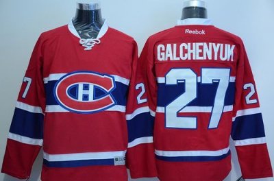 Women Montreal Canadiens #27 Alex Galchenyuk Red Home Stitched NHL Jersey