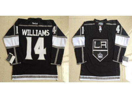 Los Angeles Kings 14 Justin Williams Black NHL Jerseys