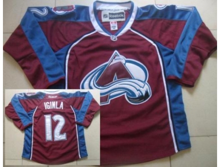 Colorado Avalanche 12 Jarome Iginla Red NHL Jerseys