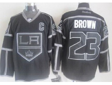 Los Angeles Kings 23 Dustin Brown Black ICE Fashion NHL Jerseys