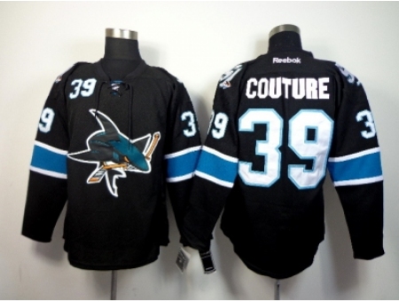 NHL San Jose Sharks #39 couture black jerseys(2014 new)