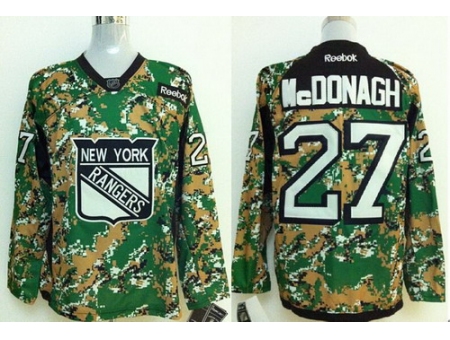 New York Rangers #27 Mcdonagh Camo NHL Jerseys