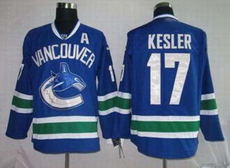 KIDS Vancouver Canucks 17 KESLER blue Jerseys