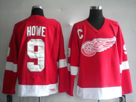 Deroit Red wings 9 HOWE red Jerseys