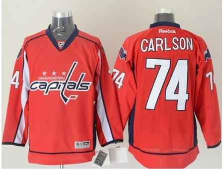 Washington Capitals #74 John Carlson Red Stitched Jersey