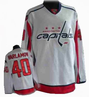 Washington Capitals #40 VARLAMOV white