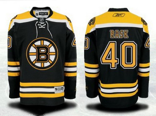 Boston Bruins #40 Tuukka Rask Black Jersey