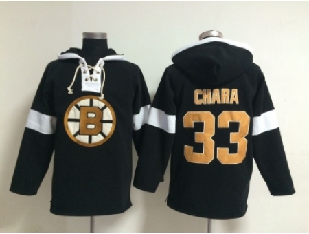 NHL Boston Bruins #33 Zdeno Chara black jerseys[pullover hooded sweatshirt]