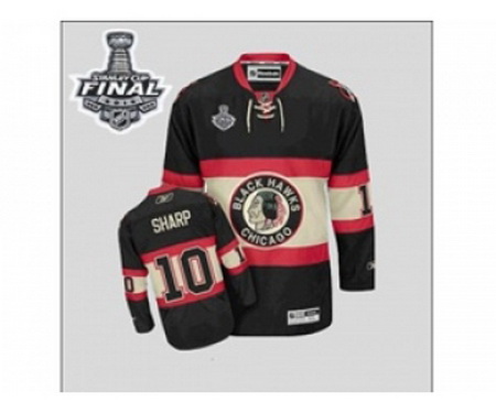 youth nhl jerseys chicago blackhawks #10 sharp black New Third[2015 stanley cup]