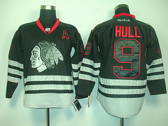 nhl jerseys Chicago Blackhawks 9 HULL black Ice