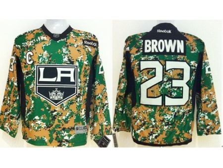 Kids Los Angeles Kings 23 Dustin Brown Camo NHL Jerseys