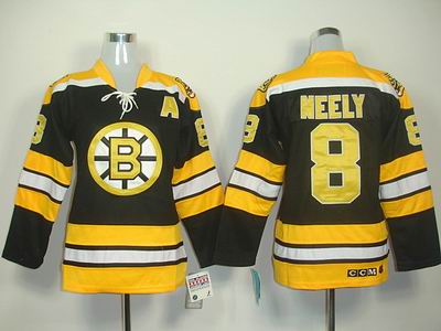 Women Boston Bruins 8 Cam Neely Black Jersey