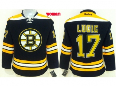 Women NHL boston bruins #17 lucic black jerseys