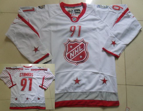 Tampa Bay Lightning 91 Steven Stamkos White 2012 All Star NHL Jerseys