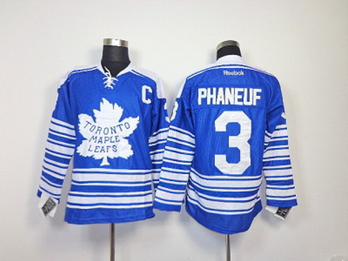 NHL Jerseys Toronto Maple Leafs #3 phaneuf blue[2014 winter classic patch C]