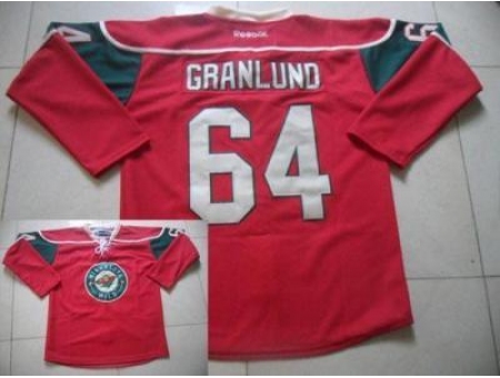 Minnesota Wild #64 Mikael Granlund Red Stitched NHL Jersey