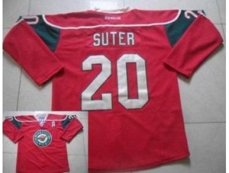 Minnesota Wild #20 Ryan Suter Red Stitched NHL Jersey