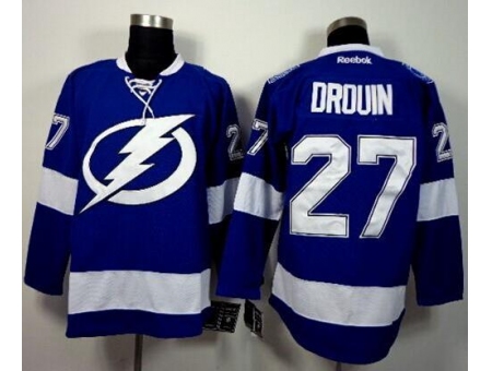 Tampa Bay Lightning #27 Jonathan Drouin Blue Stitched NHL Jersey