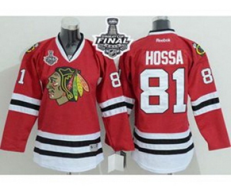 youth nhl jerseys chicago blackhawks #81 hossa red[2015 stanley cup]